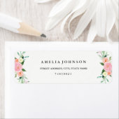 ワイルドフラワーフローラ水彩住所 シール (インサイチュ)