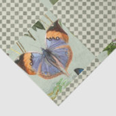 ワイルドフラワーフローラ牧草地のセージのチェックのデコパージュ 薄葉紙 (詳細)