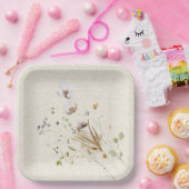 ワイルドフラワーフローラ紙プレート ペーパープレート (パーティー)