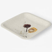 ワイルドフラワーフローラ紙プレート ペーパープレート (傾斜あり)