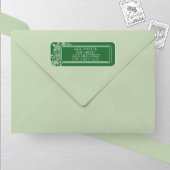 ワイルドフラワーフローラ結婚フレームの住所 シール