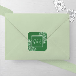 ワイルドフラワーフローラ結婚フレーム スクエアシール