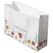 ワイルドフラワーフローラ結婚式の引き出物 ラージペーパーバッグ (正面アングル)