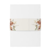 ワイルドフラワーフローラ結婚式招待状ベリーバンド 招待状ベリーバンド (裏面例)