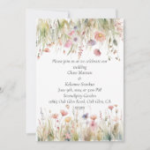 ワイルドフラワーフローラ結婚式招待状 招待状 (正面)
