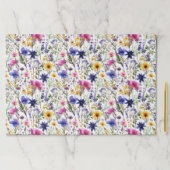 ワイルドフラワーフローラ誕生日シャワー紙ランチョンマット ペーパーパッド (インサイチュ)