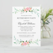 ワイルドフラワーフローラ退職パーティーカード 招待状 (スタンド正面)