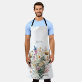 ワイルドフラワーフローラ エプロン (着用した状態)