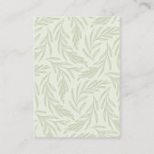 ワイルドフラワーフローラRSVP QRコー結婚ド エンクロージャーカード (裏面)