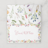 ワイルドフラワーフードテント座席表 プレイスカード (外部開封)