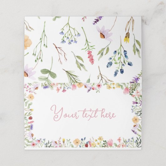 ワイルドフラワーフードテント座席表 プレイスカード (外部開封)