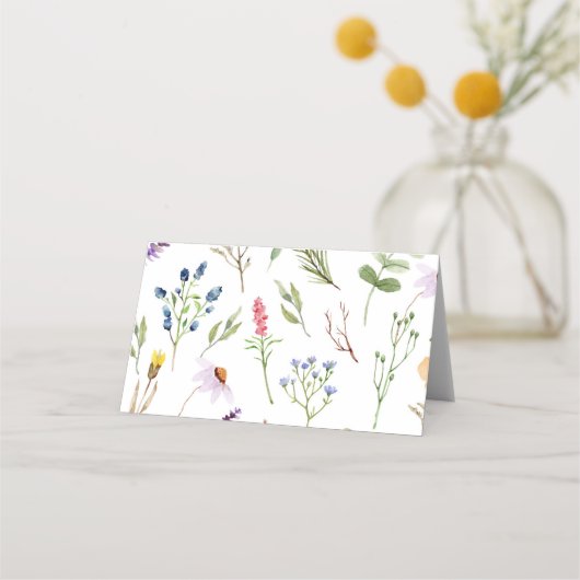 ワイルドフラワーフードテント座席表 プレイスカード (裏面)