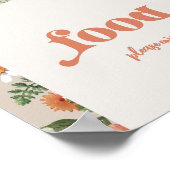 ワイルドフラワーフードパーティー標識 ポスター (角)