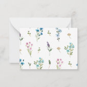 ワイルドフラワーブックのベビー挿入カード依頼書 ノートカード (裏面)