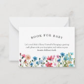 ワイルドフラワーブックのベビー挿入カード依頼書 ノートカード (正面)