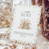 ワイルドフラワーブックをテーマにしたブライダルシャワーリングや輪狩り 台座サイン