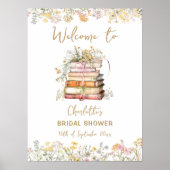 ワイルドフラワーブックテーマブライダルシャワーへようこそ ポスター (正面)