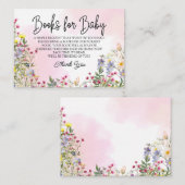 ワイルドフラワーブックベビーエンクロージャカード エンクロージャーカード (正面/裏面)