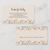 ワイルドフラワーブックベビーエンクロージャカード ノートカード (正面/裏面)