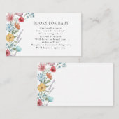 ワイルドフラワーブックベビーカード エンクロージャーカード (正面/裏面)