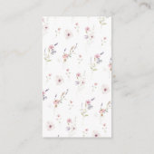 ワイルドフラワーブックベビーカード エンクロージャーカード (裏面)