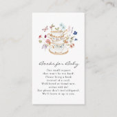 ワイルドフラワーブックベビーカード エンクロージャーカード (正面)