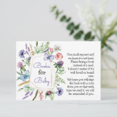 ワイルドフラワーブックベビーカード エンクロージャーカード (スタンド正面)
