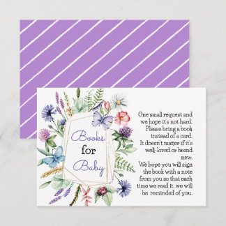 ワイルドフラワーブックベビーカード エンクロージャーカード