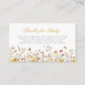 ワイルドフラワーブックベビーチケットイエローフローラ エンクロージャーカード (正面)
