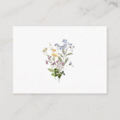 ワイルドフラワーブックベビー挿入カードフローラガール エンクロージャーカード (裏面)