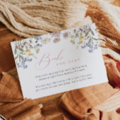 ワイルドフラワーブックベビー挿入カードフローラガール エンクロージャーカード