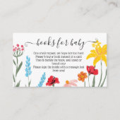 ワイルドフラワーブックベビー水彩フローラ エンクロージャーカード (正面)