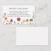 ワイルドフラワーブックベビー要求エンクロージャカード エンクロージャーカード (正面/裏面)