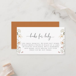 ワイルドフラワーブックリクエストエンクロージャカード プレイスカード