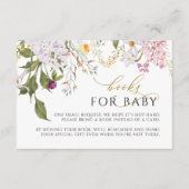 ワイルドフラワーブックリクエストカード エンクロージャーカード (正面)