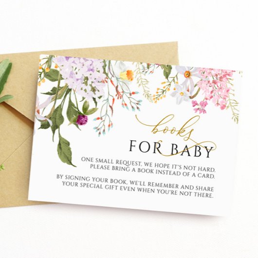 ワイルドフラワーブックリクエストカード エンクロージャーカード