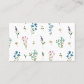 ワイルドフラワーブックリクエスト又はベビーカード用ブック 名刺 (裏面)