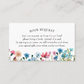 ワイルドフラワーブックリクエスト又はベビーカード用ブック 名刺 (正面)