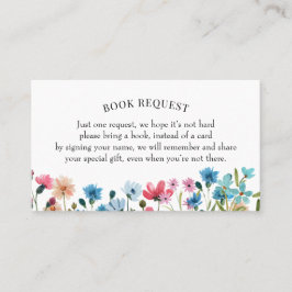 ワイルドフラワーブックリクエスト又はベビーカード用ブック 名刺
