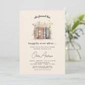 ワイルドフラワーブック ハッピーエベアフター ブライダルシャワー 招待状 (スタンド正面)