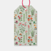 ワイルドフラワーブライダルシャワーありがとう ギフトタグ (裏面)