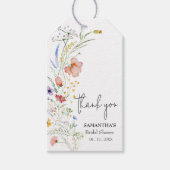 ワイルドフラワーブライダルシャワーの恩恵 ギフトタグ (正面)