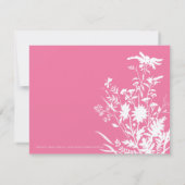 ワイルドフラワーブライダルシャワーの招待 招待状 (裏面)