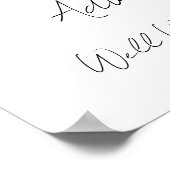 ワイルドフラワーブライダルシャワーアドバイスとウェルウィッシュ ポスター (角)