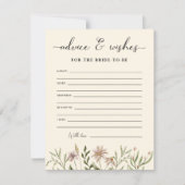 ワイルドフラワーブライダルシャワーアドバイス&ウィッシュ (正面)