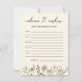 ワイルドフラワーブライダルシャワーアドバイス&ウィッシュ