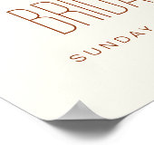 ワイルドフラワーブライダルシャワーウェルカムサインイン開花 ポスター (角)