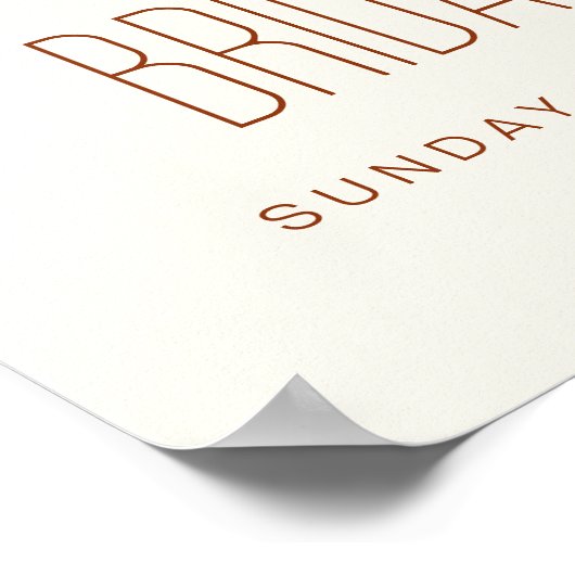 ワイルドフラワーブライダルシャワーウェルカムサインイン開花 ポスター (角)