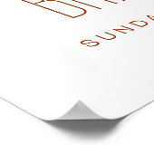 ワイルドフラワーブライダルシャワーウェルカムサインイン開花 ポスター (角)