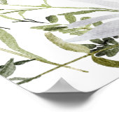 ワイルドフラワーブライダルシャワーウェルカムサイン ポスター (角)